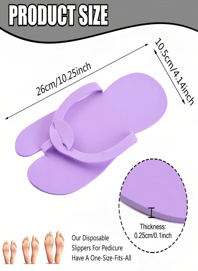 LYARCHTE 6 Pairs Disposable Foam Pedicure Slippers, Multi Color Bulk Pack for Nail Salons Guests and Spas - Image 4