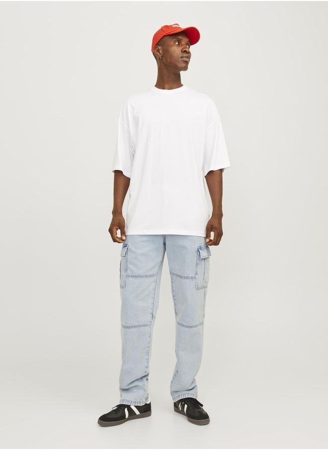 JACK & JONES High Rise Loose Fit Cargo Jeans  - Image 5