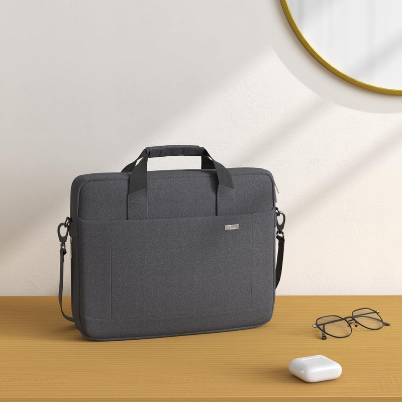 Voova Laptop Bag Case 16 15.6 15 Inch Laptop Briefcase,Expandable Computer Shoulder Messenger Bag Waterproof Carrying Case with Tablet Sleeve for Men Women,Business Office Travel College School,Black - Image 2