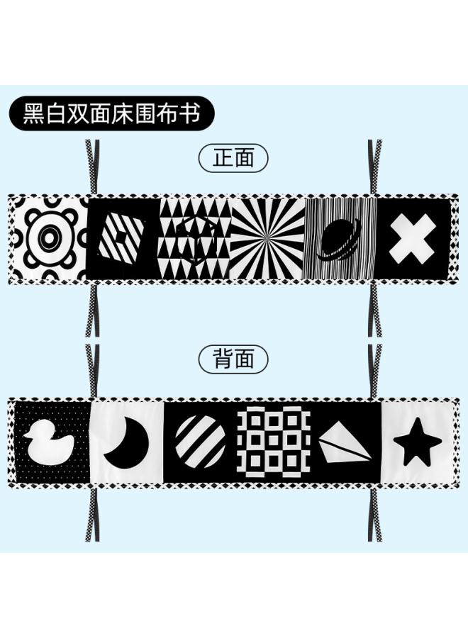 Black And White Bed Cloth Book Can Bite Baby Educational Toys Visual Training Montessori Early Education Cognitive Quiet Book