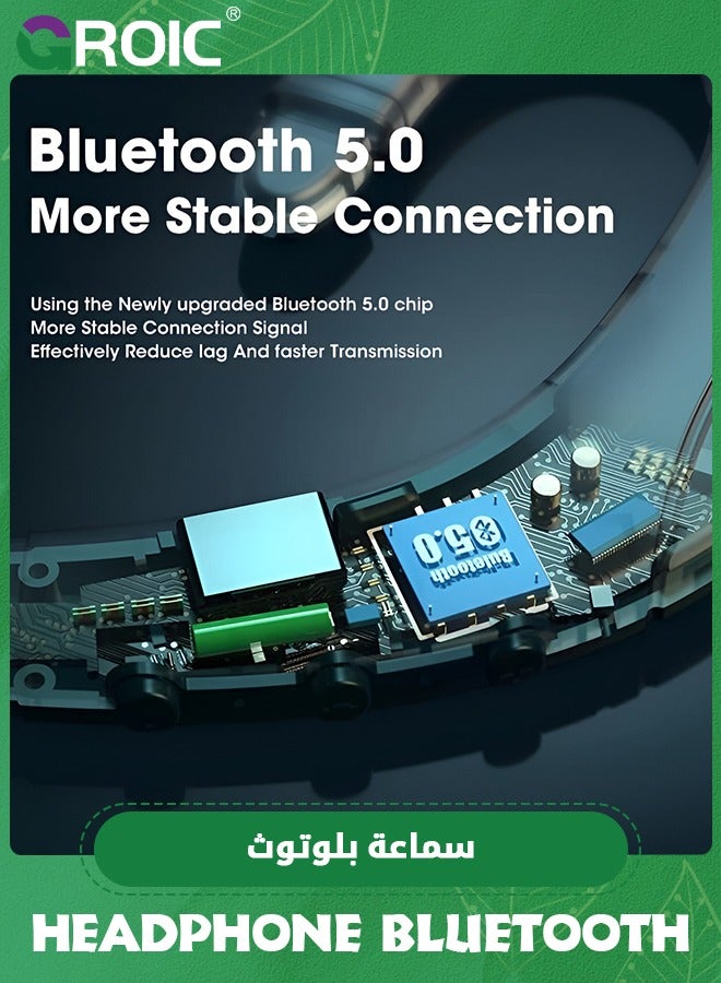 GROIC TWS Headphone Bluetooth 5.3 Wireless Bone Conduction Earphone Handsfree Headsets With Microphone Headphon,Sports Earphones for Running Driving Office TV - Image 4