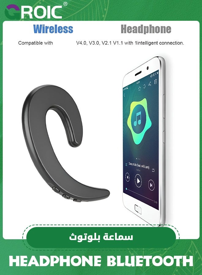 GROIC TWS Headphone Bluetooth 5.3 Wireless Bone Conduction Earphone Handsfree Headsets With Microphone Headphon,Sports Earphones for Running Driving Office TV - Image 3