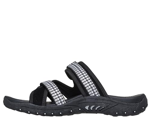 SKECHERS أحذية سكيشرز النسائية REGGAE - COLOR-FULL، شريحة ويب قابلة للتعديل بألوان زاهية، أسود، 5M - Image 2