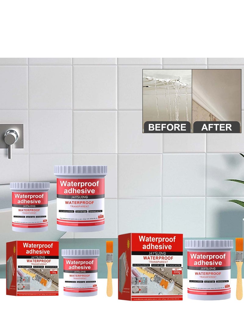 Jaysuing transparent waterproof glue roof bathroom kitchen wall waterproof brick-breaking-proof leak-proof coating  - Image 2