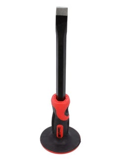 Geepas Toolz 12" Flat Chisel with Grip GT59259, High-Quality Carbon Steel and Heat Treated, Equipped with TPR Handle, Light Weight and Durable, Ideal for DIY, Home Improvement, General Repairs.