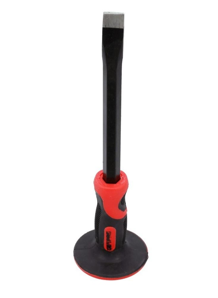 GEEPAS - Geepas Toolz 12" Flat Chisel with Grip GT59259, High-Quality Carbon Steel and Heat Treated, Equipped with TPR Handle, Light Weight and Durable, Ideal for DIY, Home Improvement, General Repairs. - Image 1