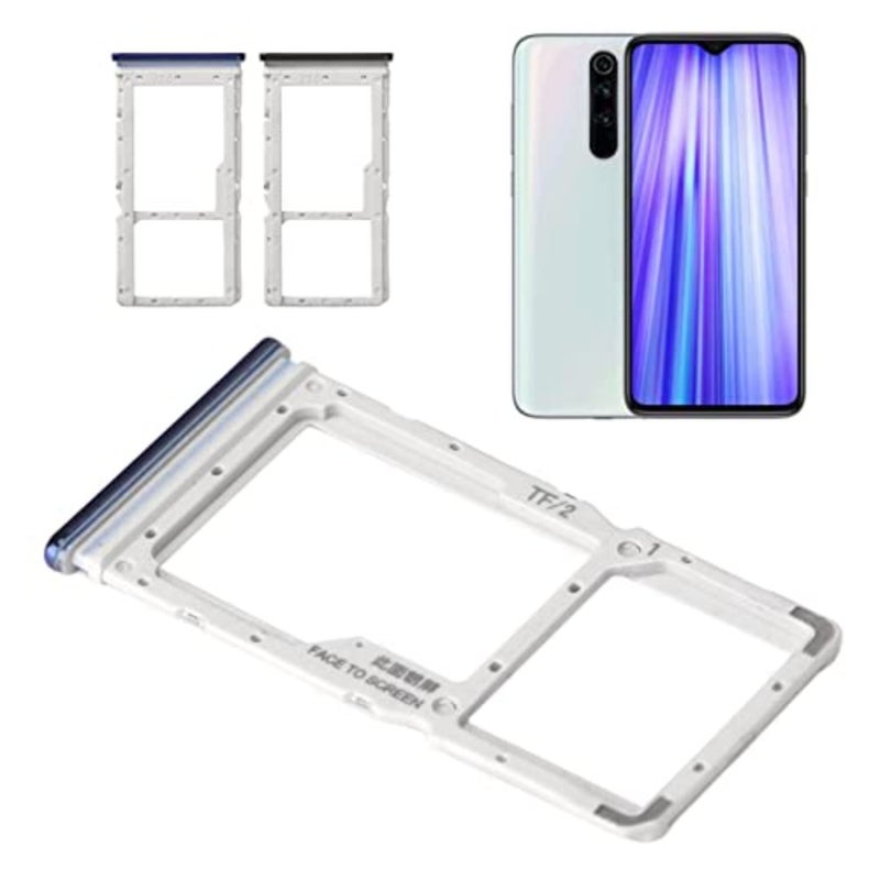 Sim Card Tray Set, Brush Ejector Pin Memory Card Slot Holder, Smartphone Accessory Compatible with Redmi Note 8 Pro, Easy to Install, with an Ejector Pin and a Brush Black - Image 5