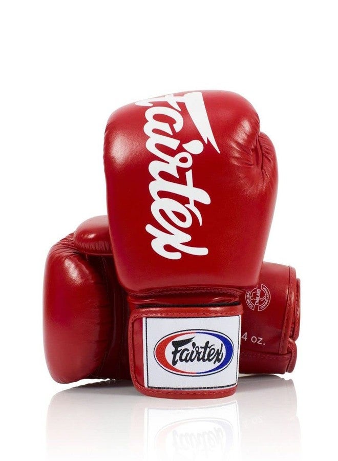 Fairtex BGV19 Deluxe Tight-Fit Gloves (Red, 12 oz) - Image 1
