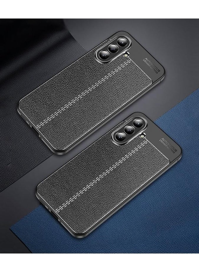 أوتو فوكس - جراب حمايه سيليكون تصميم2 مقاوم للصدمات حمايه للكاميرا متوافق مع Samsung Galaxy A36 (اسود) - Image 1
