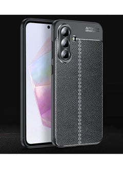 جراب حمايه سيليكون تصميم2 مقاوم للصدمات حمايه للكاميرا متوافق مع Samsung Galaxy A36 (اسود)