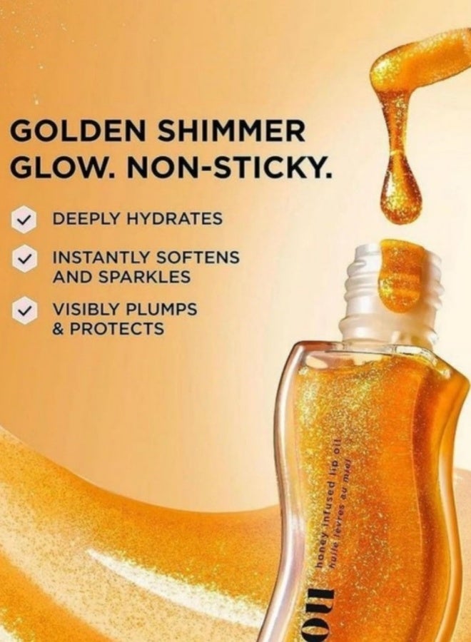 جيسو زيت شفاه بتألق ذهبي - معطر بالعسل - Image 5