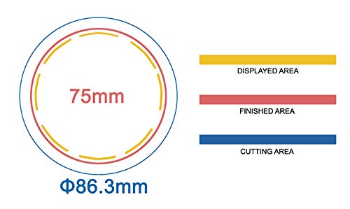 ChiButtons 75mm Metal Pin Badge Round [Metric System] (100 Sets) - Image 3