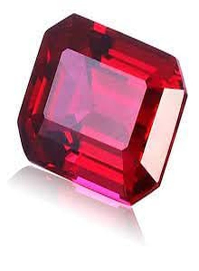 GEMS RIVER Ruby Stone Manik Stone Original 5.00 Carat Certified Natural Loose Gemstone (Z298) - Image 1