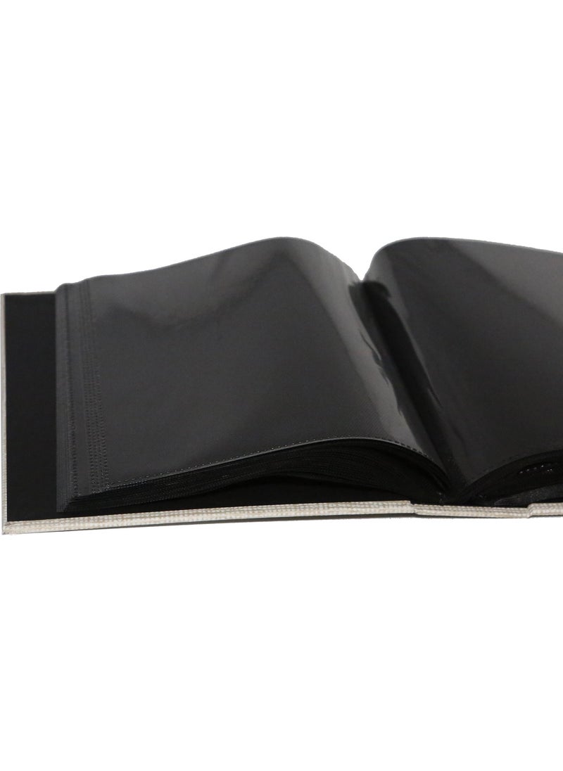 GünTech 15X21 100 Luxury Leather Window Photo Album Black  - Image 2