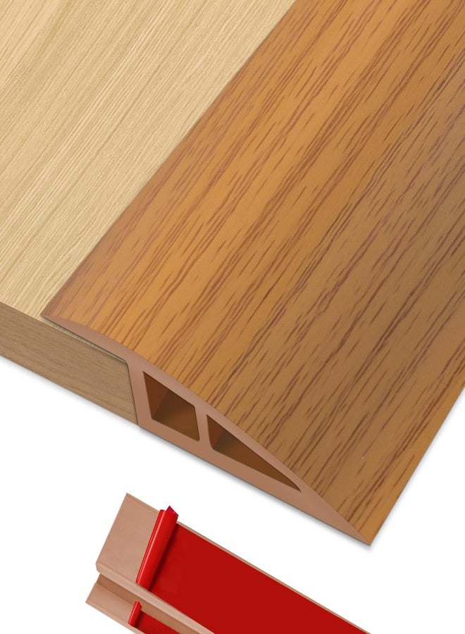 EaseThrift Door-Threshold Floor-Transition-Strip 36 inch, Threshold 1/2'' ~ 3/5'', Thresholds Ramps for Doorways, Edge-Reducer Vinyl-Transition-Strip for Door/Floor (Light Brown) - Image 1