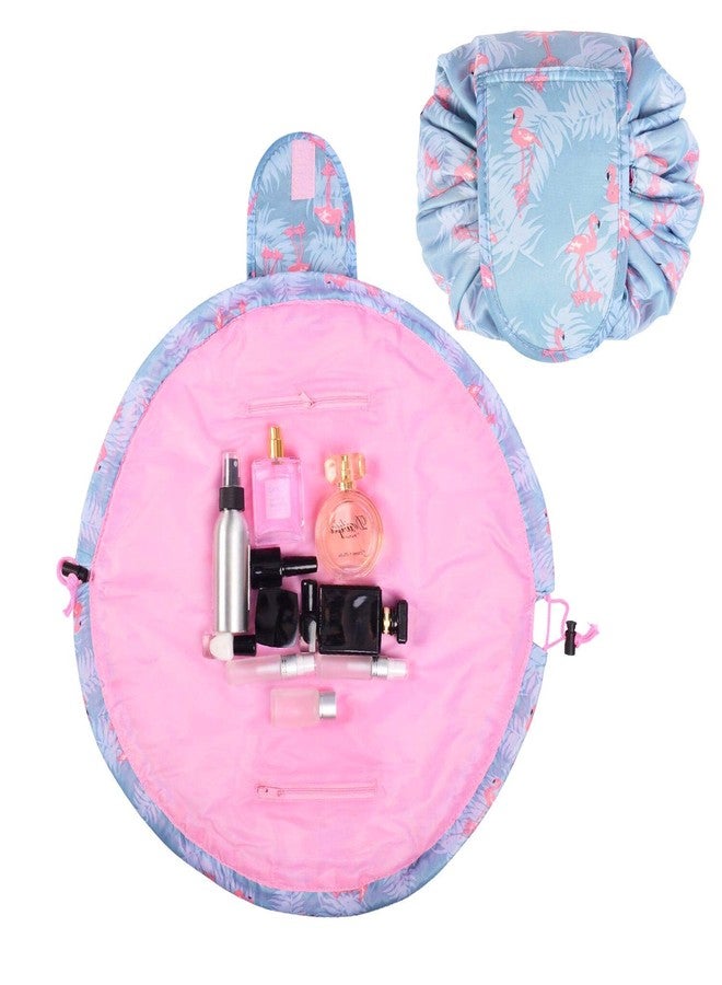 Rexmon Women's Convenient and Waterproof Multifunction Portable Lazy Travel Cosmetic Storage Makeup Organizer Toiletry Bag with Drawstrings (GREY DUCK) - Image 3