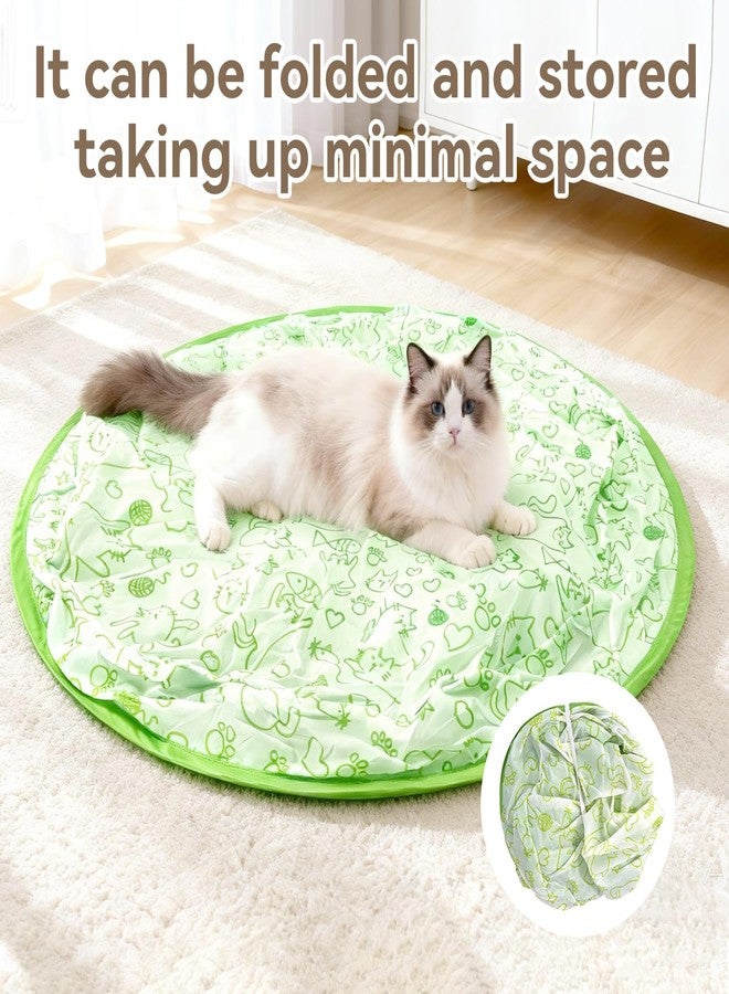 Petrizz Upgraded Rechargeable Interactive Cat Toy Ball with Hunting Cover - Smart Automatic Rolling, Obstacle Avoidance, Indoor Exercise for Cats to Release Energy & Instincts (Green) - Image 4