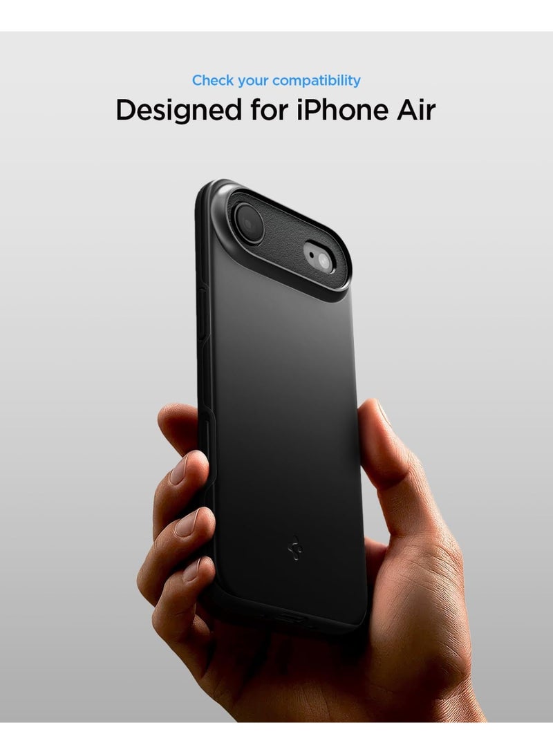 Spigen Thin Fit MagFit for iPhone 17 Air MagSafe Case Cover - Black - Image 2