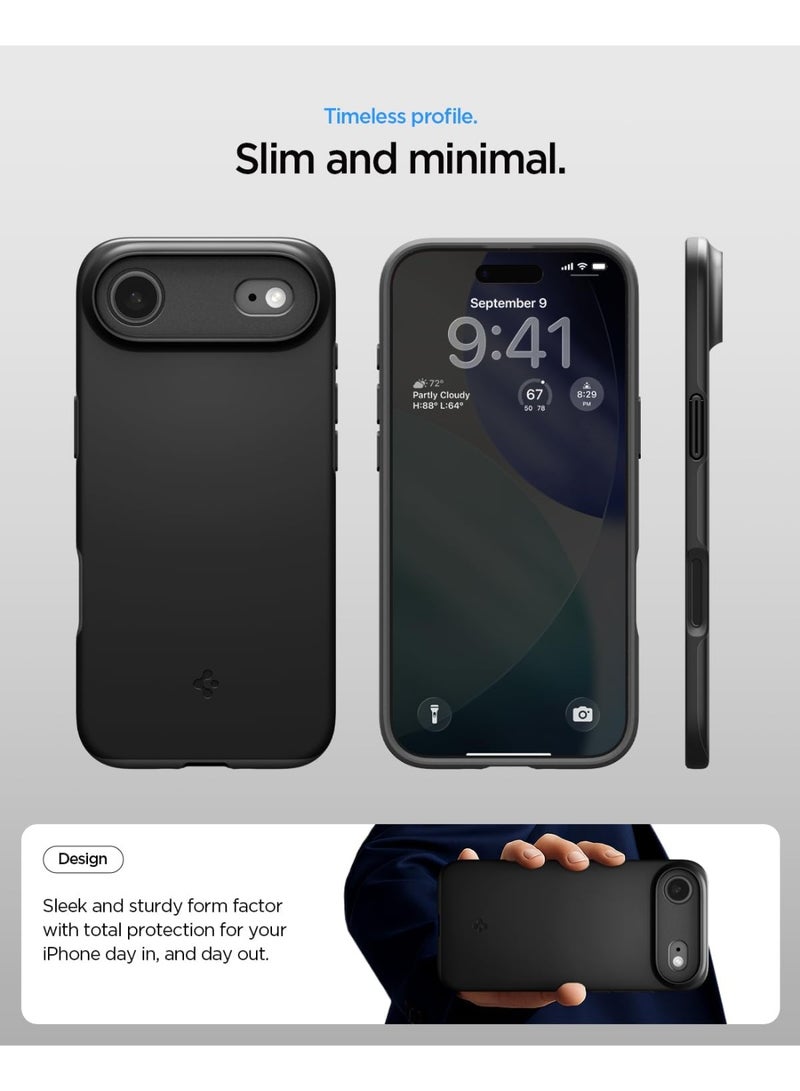 Spigen Thin Fit MagFit for iPhone 17 Air MagSafe Case Cover - Black - Image 5