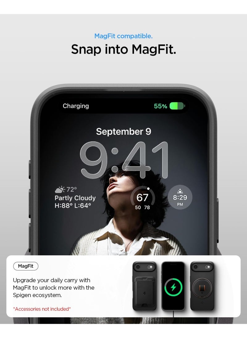 Spigen Thin Fit MagFit for iPhone 17 Air MagSafe Case Cover - Black - Image 4