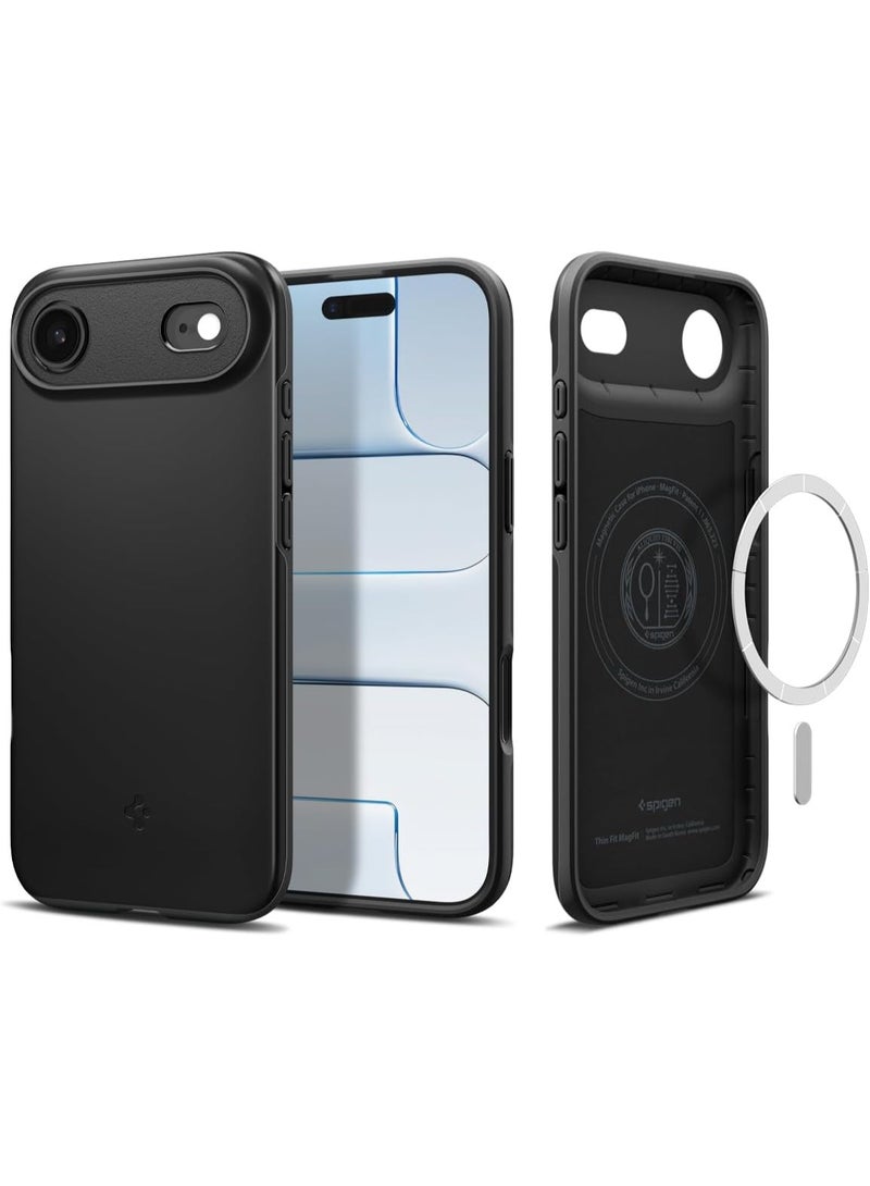 Spigen Thin Fit MagFit for iPhone 17 Air MagSafe Case Cover - Black - Image 3