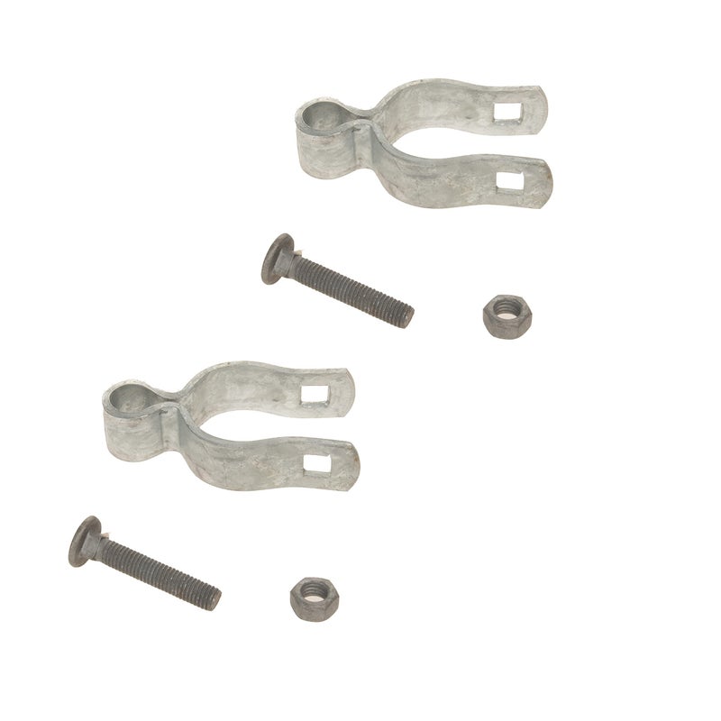 Dailydanny 2 Pack Chain Link Fence Frame Gate Post Female Hinge With Bolts And Nuts (1-7/8 Inch) - Image 2