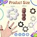 Liliaafar Fidget Ring for Adult Colored Spiky Bead Anxiety Rings Sensory Finger Acupressure Rings for Stress Relief Anxiety Ring Stress Reducer Office Workers 20 PcsNeutral Tones - Image 4