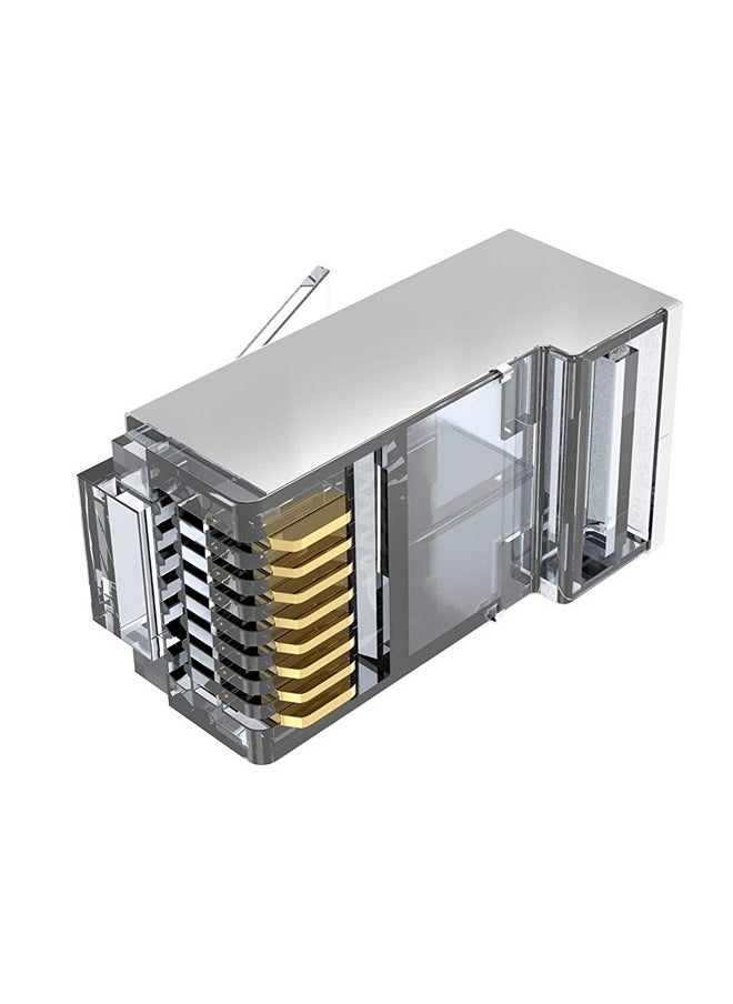 Taimi 100-Piece RJ45 Modular Connectors Set steel  - Image 2