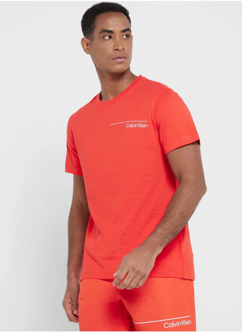 CALVIN KLEIN Logo Crew Neck T-Shirt