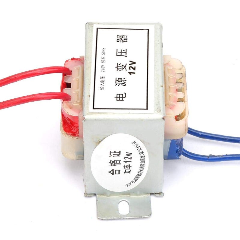 Walfront Power Transformer AC 12V Output Voltage 12W Input 220V 50Hz Vertical Mount Electric Single Power Transformer - Image 2