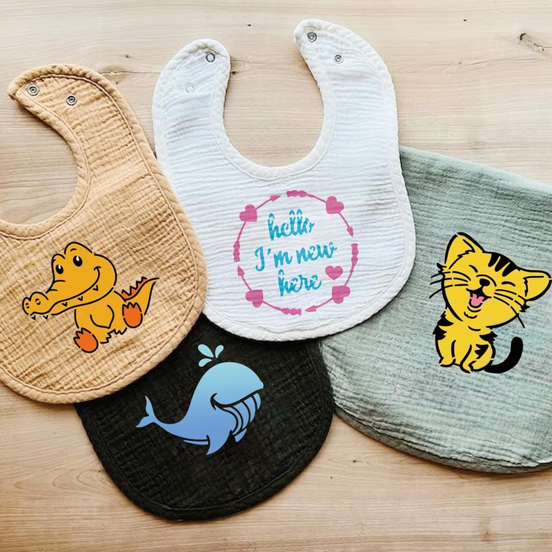 Hosomono Baby Shower Stencils for Painting Onesie Decorating Kit Fabric Stencil Reusable Templates for Painting on Onesies Shoes Bibs Clothes Cookie Bodysuit 50 pcs - Image 3