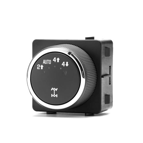 Lin Cin Yin 4WD Switch for 2008-2014 Chevy Avalanche Tahoe Silverado GMC Sierra 1500 2500 3500,for Chevy Suburban Yukon XL1500 2500 4x4 Car Transfer Case Selector 15913724 25878425 1S12197 SW9277 TCA76, Black - Image 1