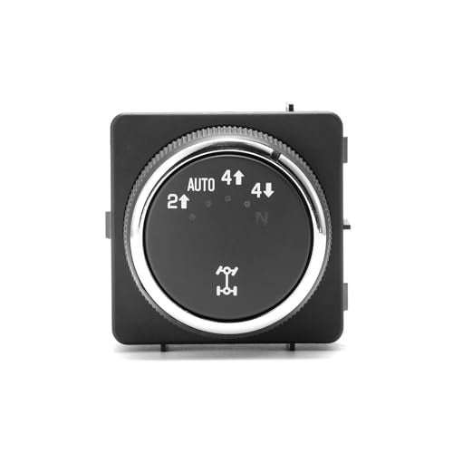 Lin Cin Yin 4WD Switch for 2008-2014 Chevy Avalanche Tahoe Silverado GMC Sierra 1500 2500 3500,for Chevy Suburban Yukon XL1500 2500 4x4 Car Transfer Case Selector 15913724 25878425 1S12197 SW9277 TCA76, Black - Image 2