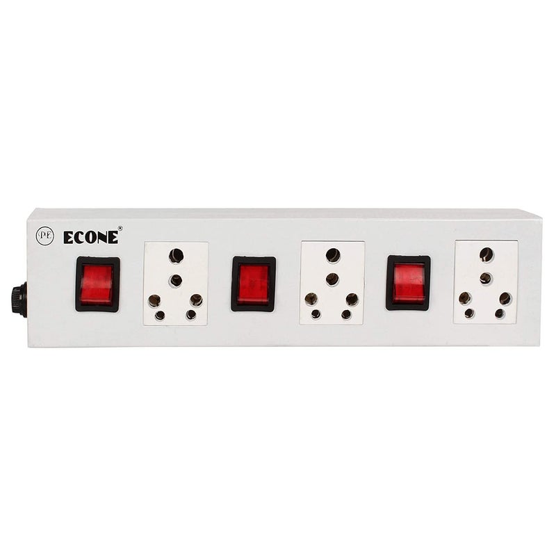 ECONE ECONE 16 Amp 2500 Watt Extension Board Extension Cord With 3 Socket 3 Switch For Heavy Appliances Devices 1 Year Warranty 35 Mtr 3 Core Long Wire 220 Volts White  - Image 2