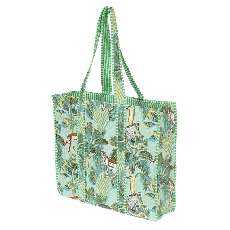 Marubhumi Women Lightweight Travel Bag Purse Cotton Shoulder Tote Bag For Shopping Grocery & Beach Bag (Design-24) - Image 4