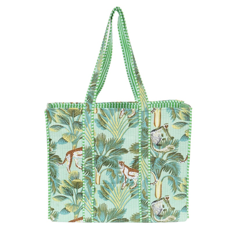 Marubhumi Women Lightweight Travel Bag Purse Cotton Shoulder Tote Bag For Shopping Grocery & Beach Bag (Design-24) - Image 1