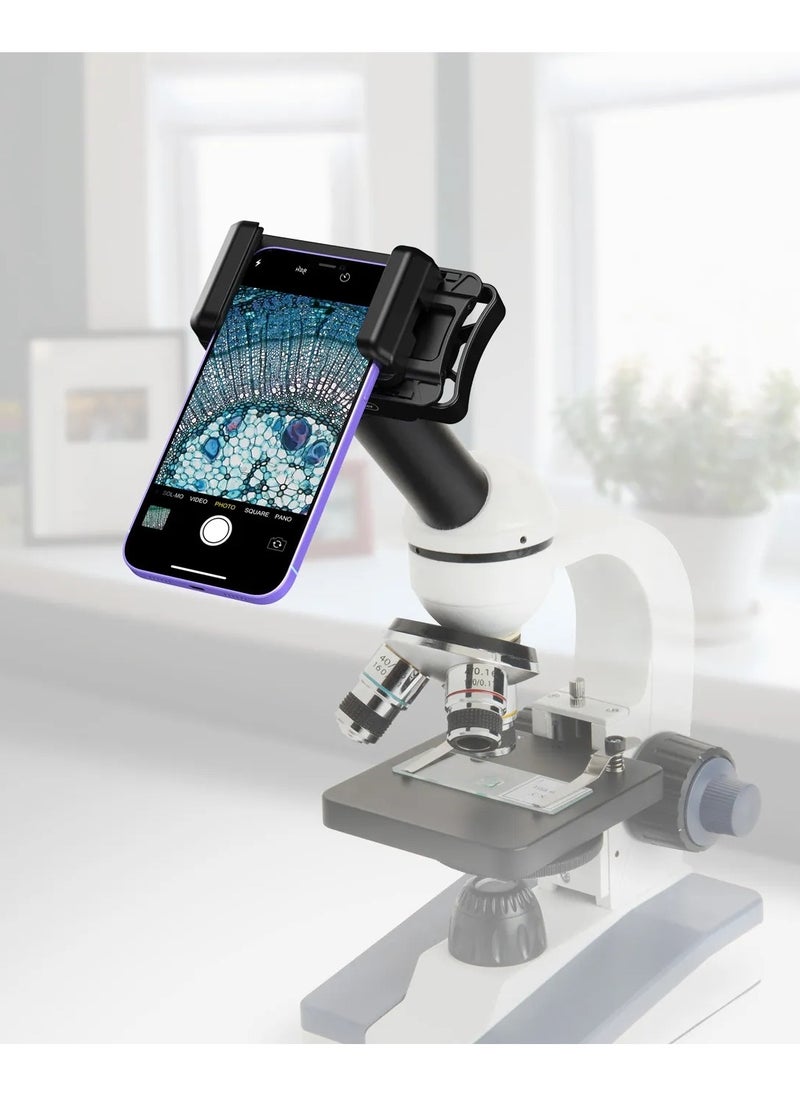 APEXEL - APEXEL Telescope Phone Adapter, Big Type Smartphone Adapter Mount, Universal Phone Mount, One-Piece Smartphone Binocular Adapter for iPhone/Android, for Spotting Scope Telescope Binocular Monocular - Image 1