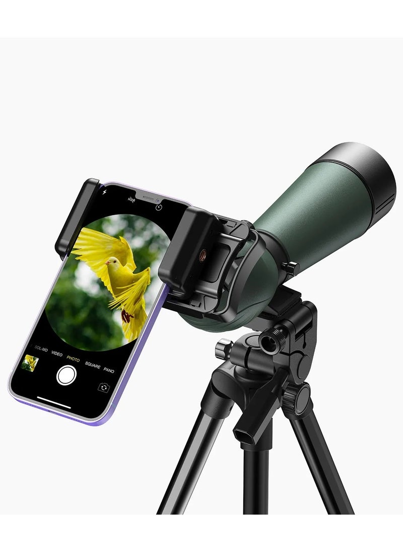 APEXEL - APEXEL Telescope Phone Adapter, Big Type Smartphone Adapter Mount, Universal Phone Mount, One-Piece Smartphone Binocular Adapter for iPhone/Android, for Spotting Scope Telescope Binocular Monocular - Image 1