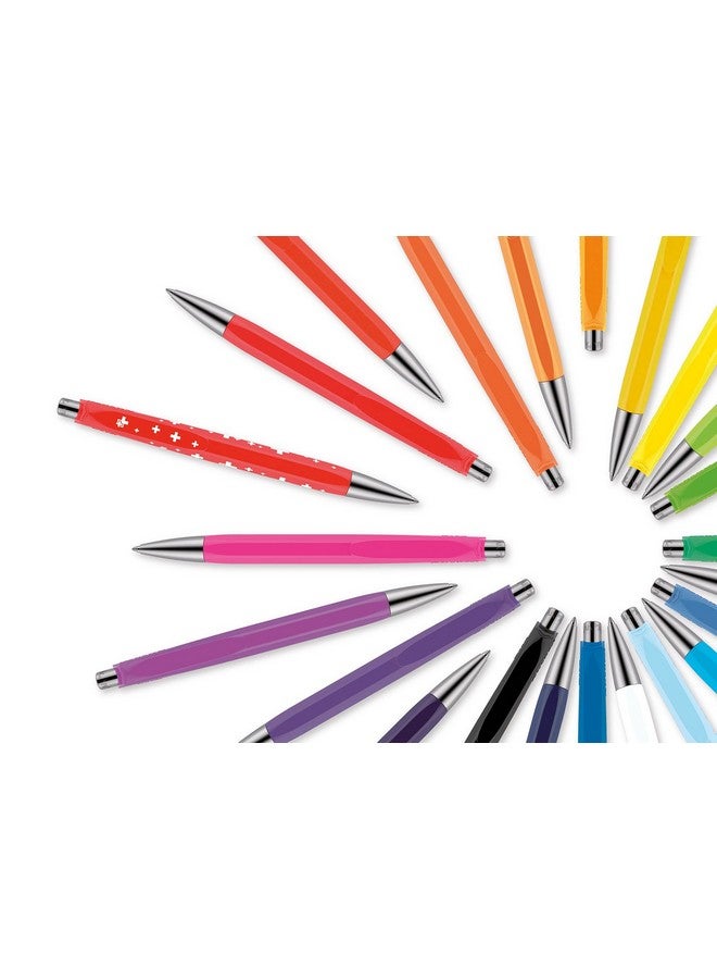 Caran d'Ache Caran Dache Ballpoint Pen Black With Swissride Blue Medium Cartridge - Image 2