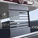 Alicatong Fits Chevy Silverado and GMC Sierra 20192022 2023 2024 2025 2026 Rear Middle Back Sliding Window American US Flag Vinyl Decal Matte Black 1PCS Solid - Image 2