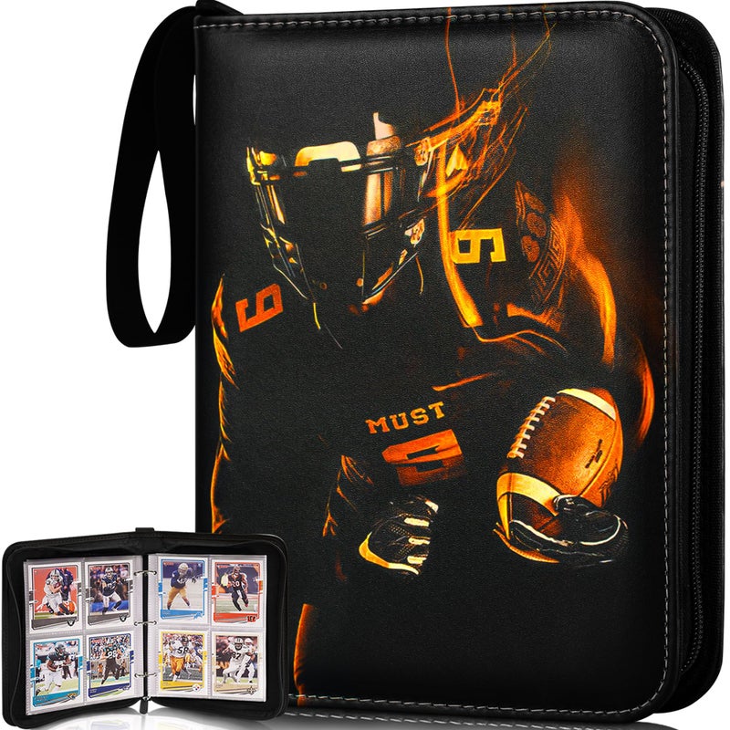 RONMONG Football Card Binder20252026 Sports Trading Card with Sleeves Holder Album440 Pockets Rugby Card Holder Sheets Display Storage Protectors for Collectors Boys and Girls Gift - Image 2