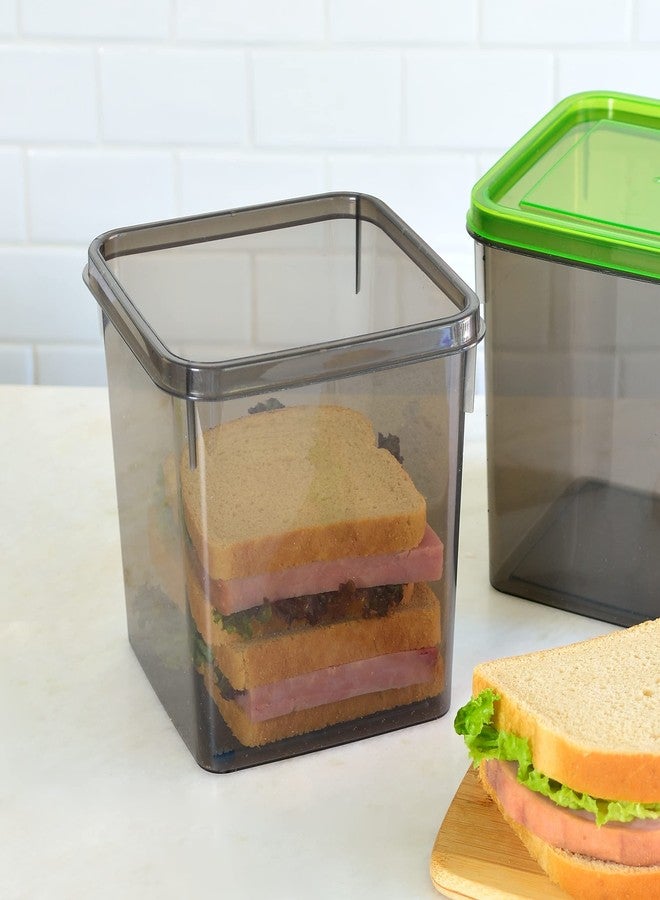 Youngever 3 Pack Sandwich Containers for Lunch Box, Reusable Food Storage Containers, Meal Prep Containers (Multi Sandwiches 75 Ounce) - Image 3