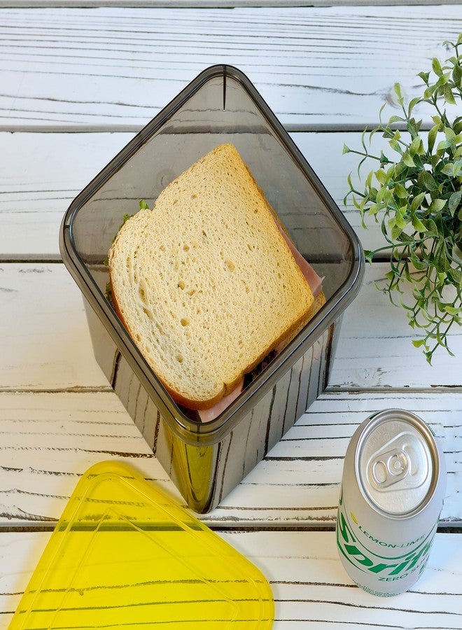 Youngever 3 Pack Sandwich Containers for Lunch Box, Reusable Food Storage Containers, Meal Prep Containers (Multi Sandwiches 75 Ounce) - Image 4