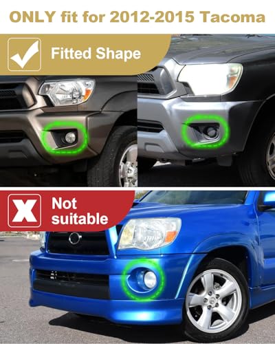TBHOO LED Fog Lights Bezel Assemblies for 20122015 Toyota Tacoma DRL Amber Turn Signal Fog Lamps Cover Toyota Tacoma Accessories - Image 3