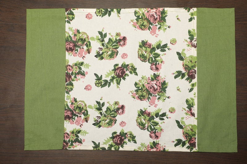Dekor World Floral Printed Cotton Place Mat(Pack of 6 Pcs) - Image 2
