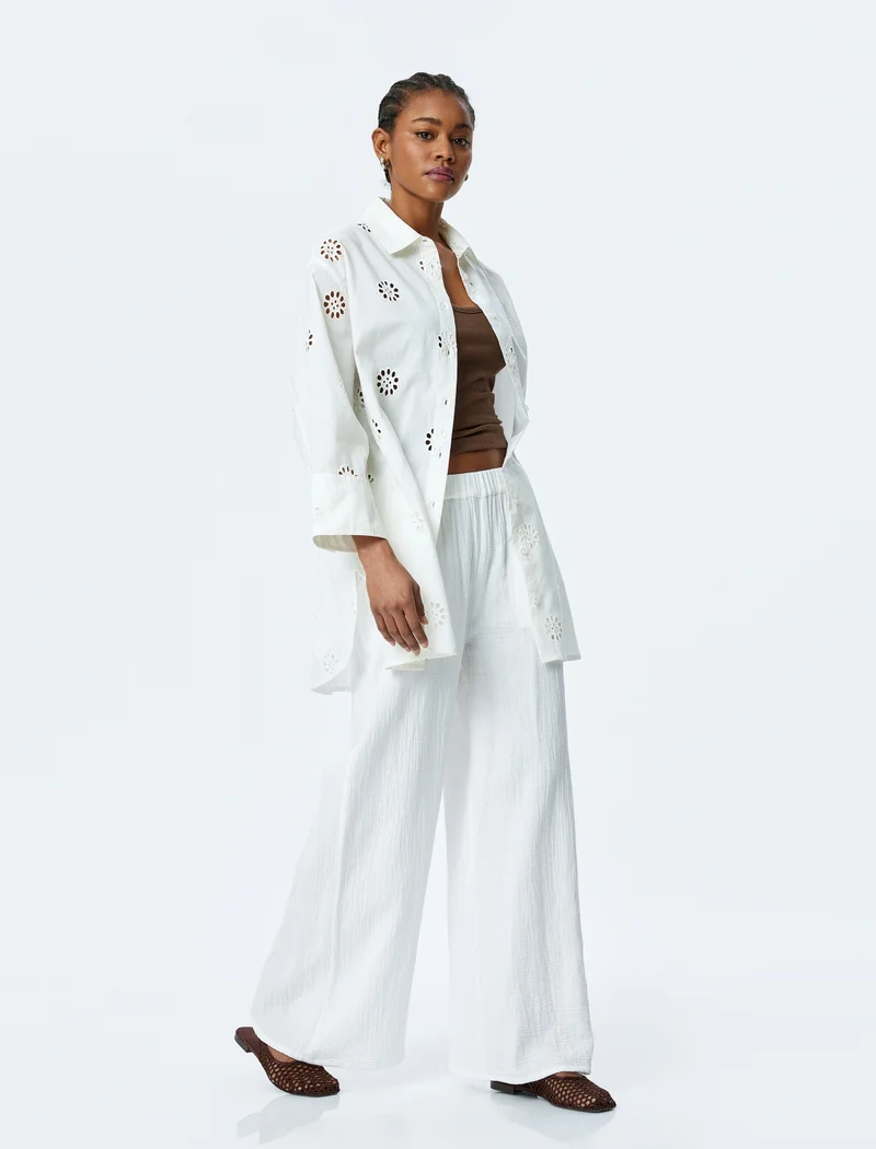 كوتون Broderie Long Tunic