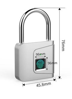 TIGER Anti-Theft Fingerprint Padlock – Smart Fingerprint Lock, Portable Waterproof Intelligent Lock with USB Charging, Small and Secure for Cabinet, Luggage, Gym, Suitcase, School, Bike – Black  - Image 3