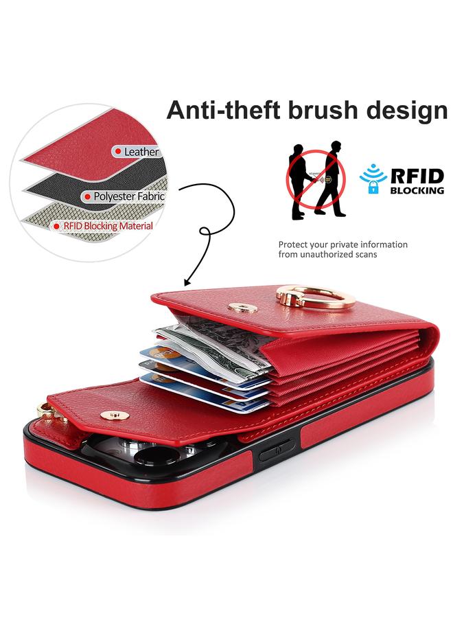 erorex Case For iPhone 12 Anti-theft RFID Card Slot Phone Case - Image 4