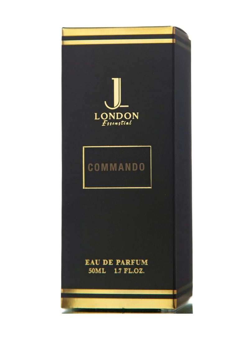 چان لندن عطر جان لندن إسنشال إي دي بي كوماندو للرجال والنساء مستوحى من ديور سوفاج 50 مل - Image 2