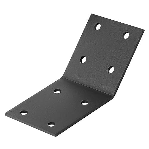 eoere 10 PCS 2-1/2" Flush Inside 45 Degree Angle Bracket Plate, Corner Brace Connector for Post and Beam, Fixing Furniture, Thickness 1/8" - Image 3
